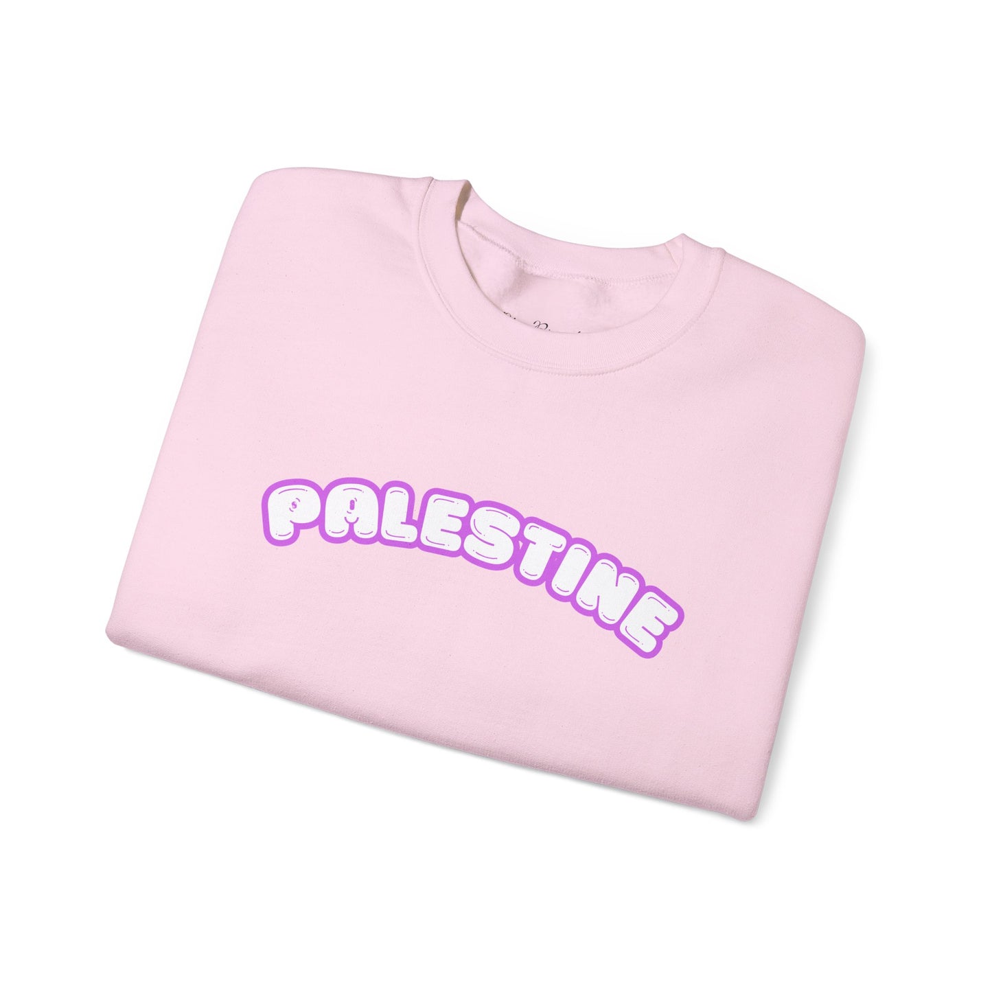Palestine - Pink - Gildan Unisex Heavy Blend™ Crewneck Sweatshirt