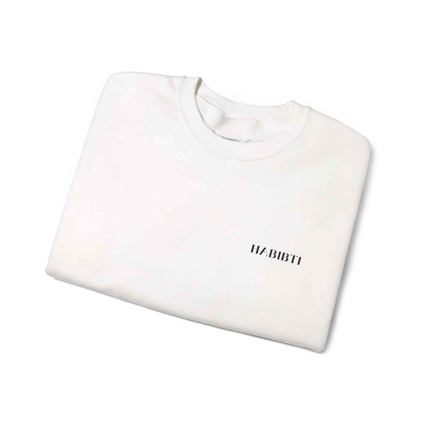 "Habibti" Embroidered Crewneck Sweatshirt