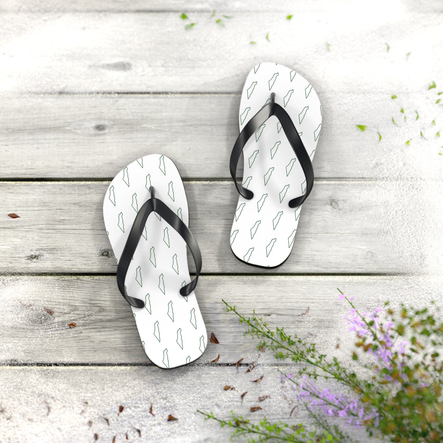 Palestine Map - Women's Flip Flops
