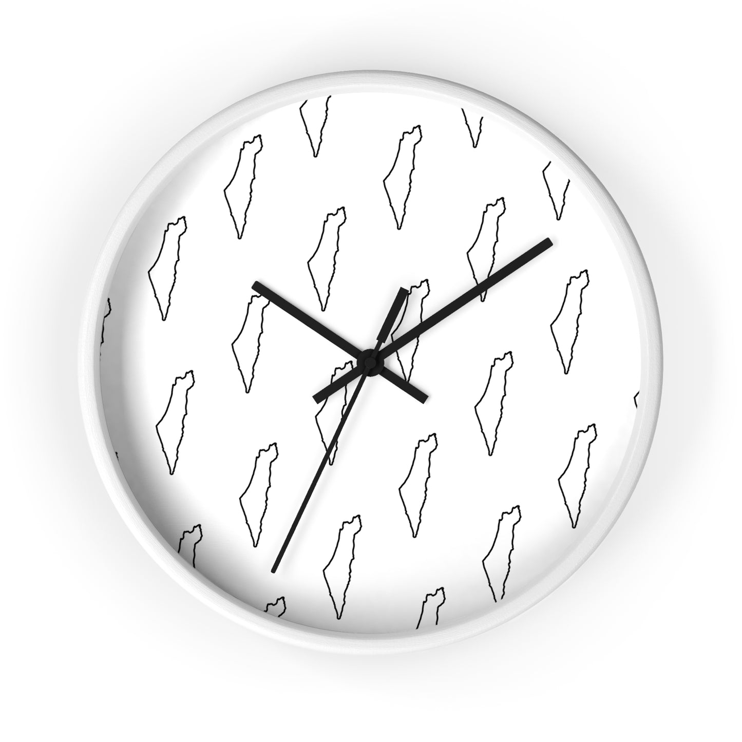 Palestine Map Wall Clock