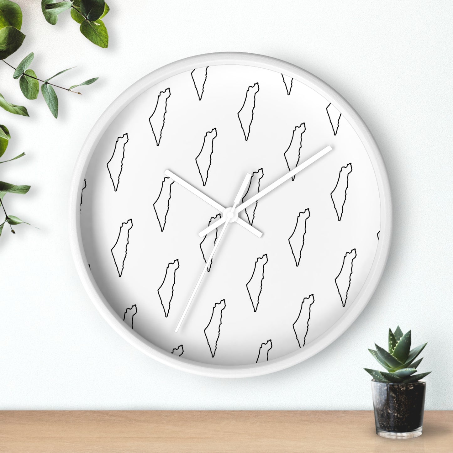 Palestine Map Wall Clock