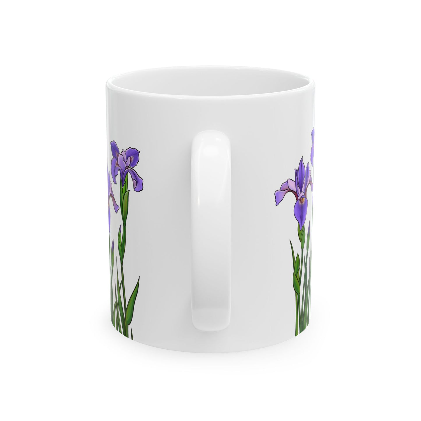 Palestinian National Flower - Faqqua Iris Ceramic Mug