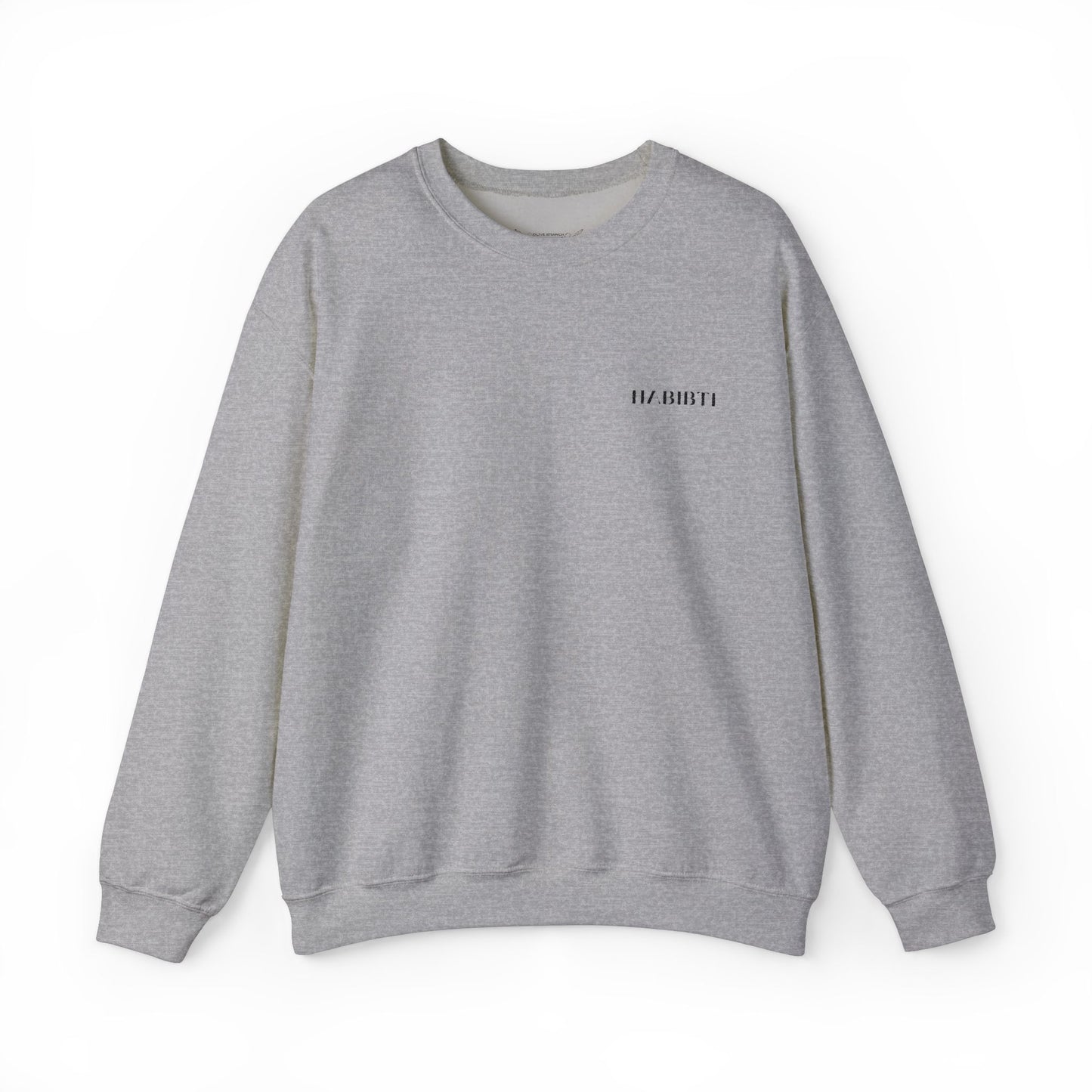 "Habibti" Embroidered Crewneck Sweatshirt