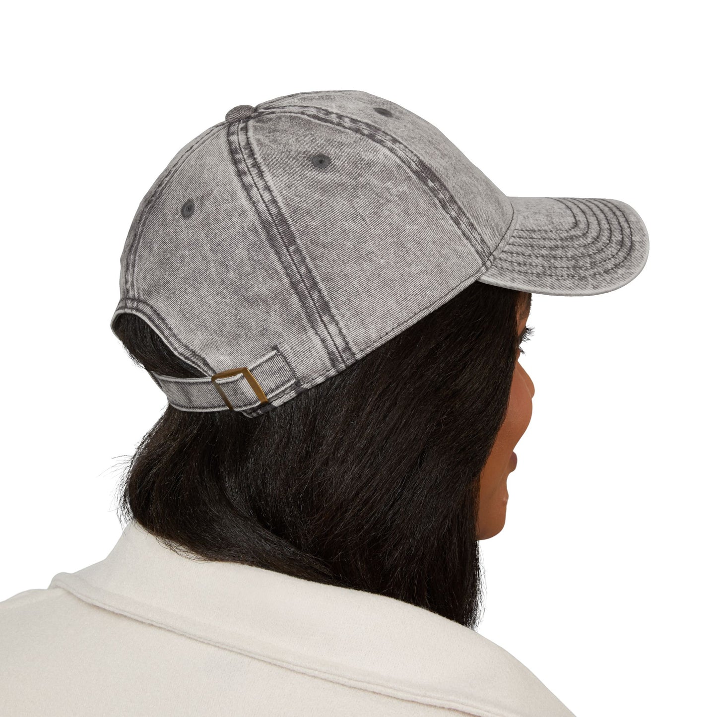 Vintage Embroidered Cap, Olive Branches and Poppy Flowers