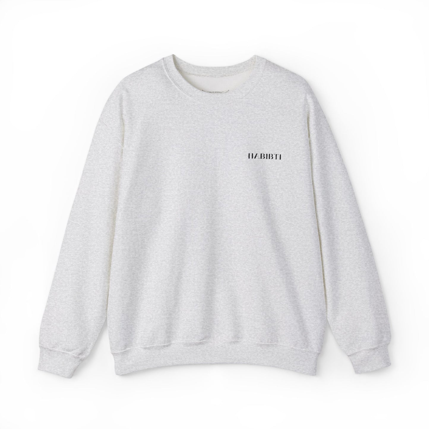 "Habibti" Embroidered Crewneck Sweatshirt