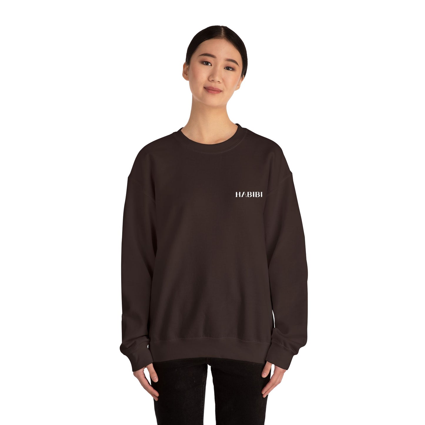 "Habibi" Embroidered Crewneck Sweatshirt