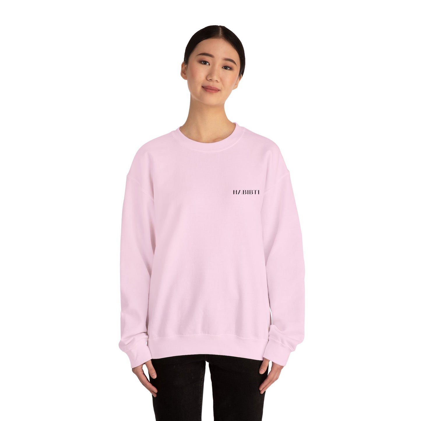 "Habibti" Embroidered Crewneck Sweatshirt
