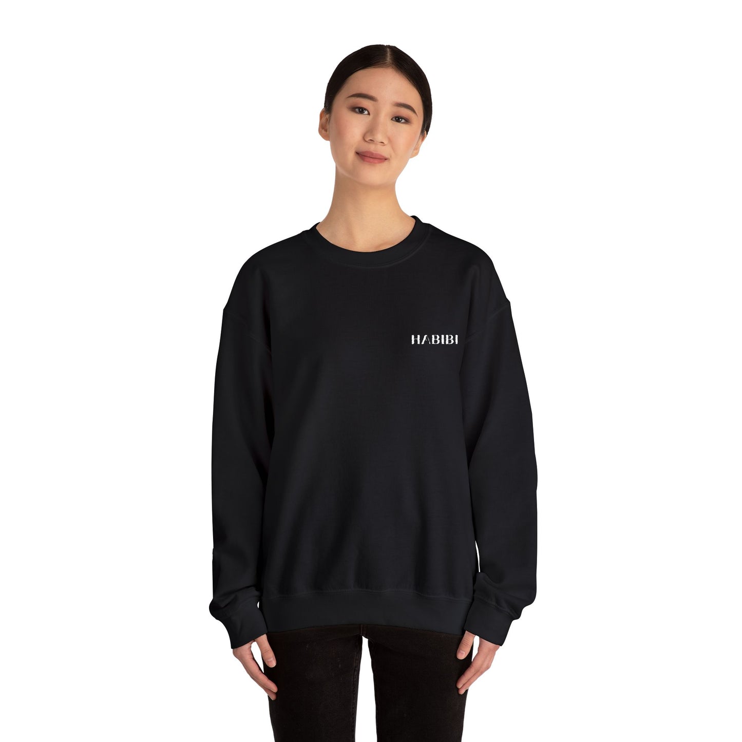 "Habibi" Embroidered Crewneck Sweatshirt