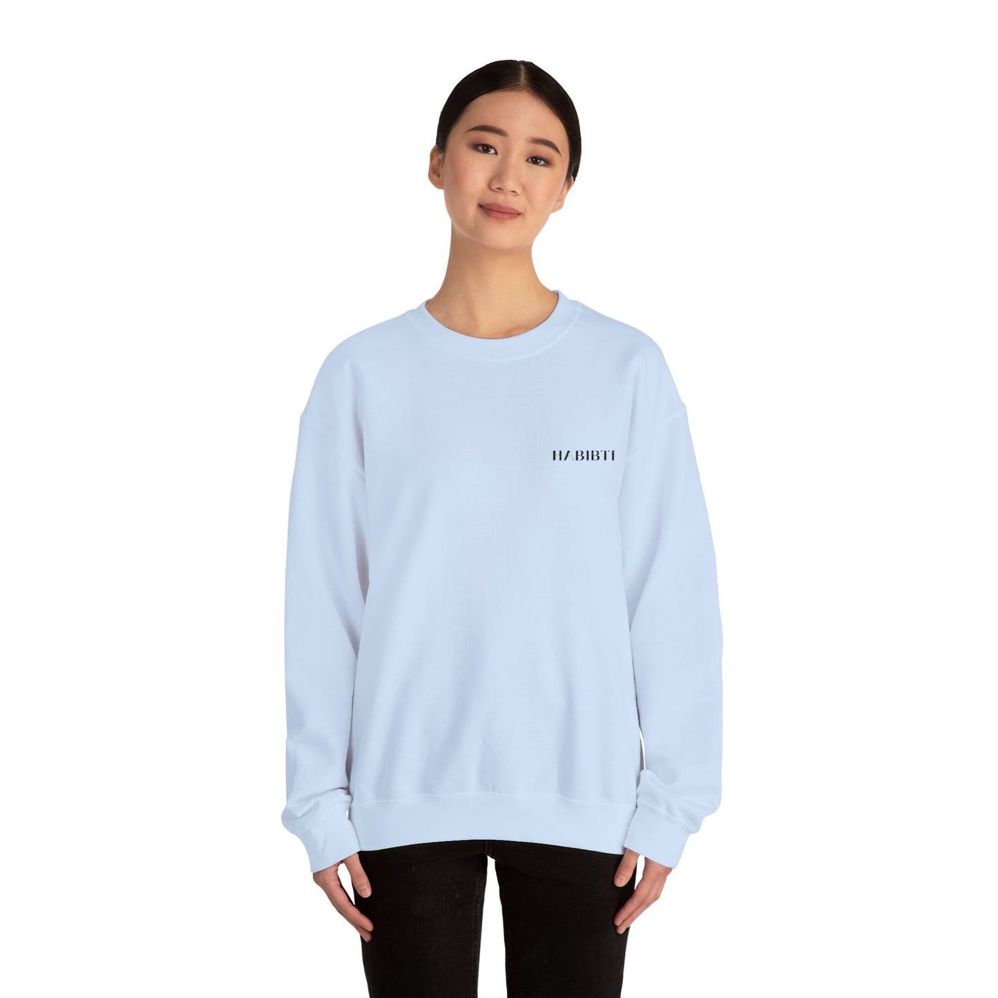 "Habibti" Embroidered Crewneck Sweatshirt