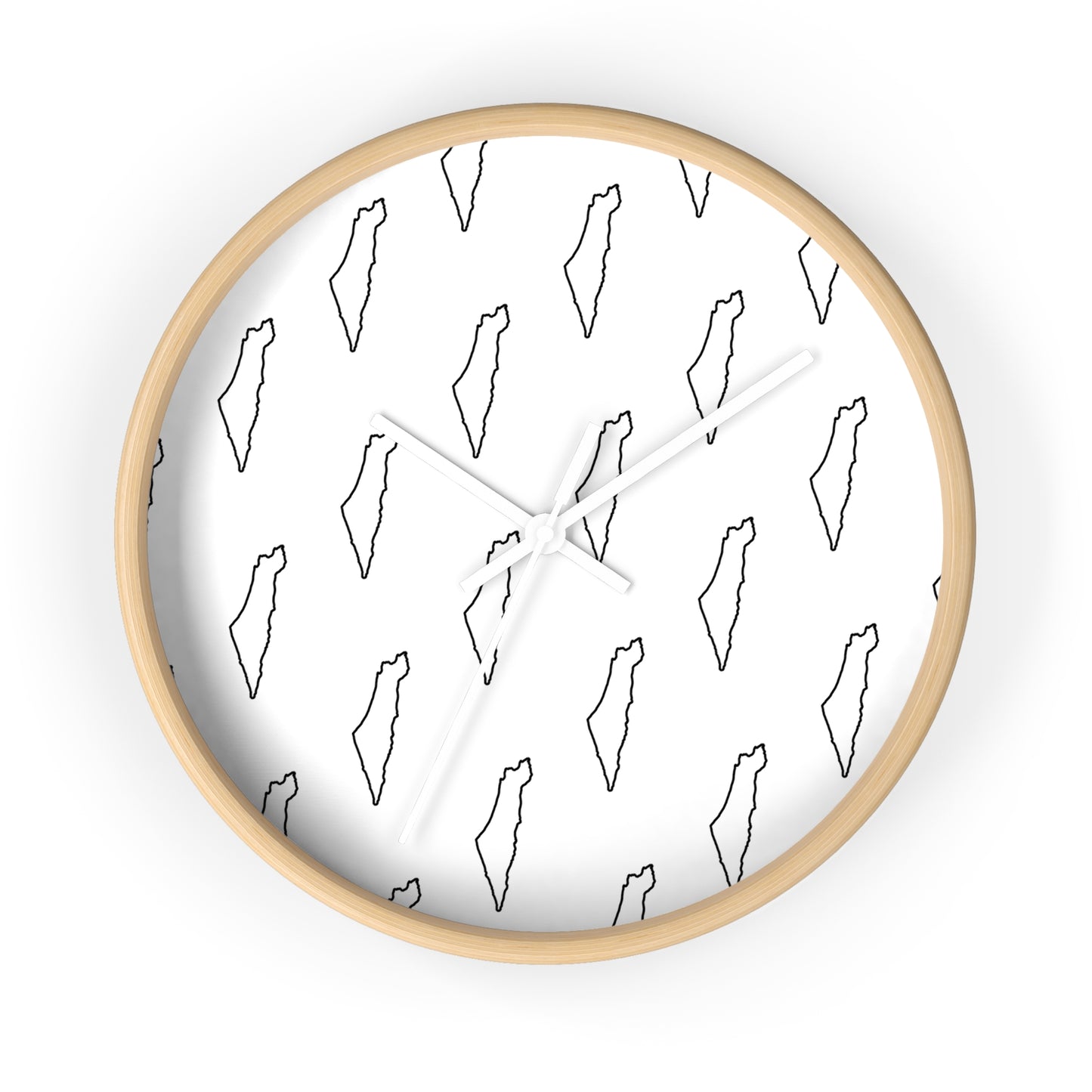 Palestine Map Wall Clock
