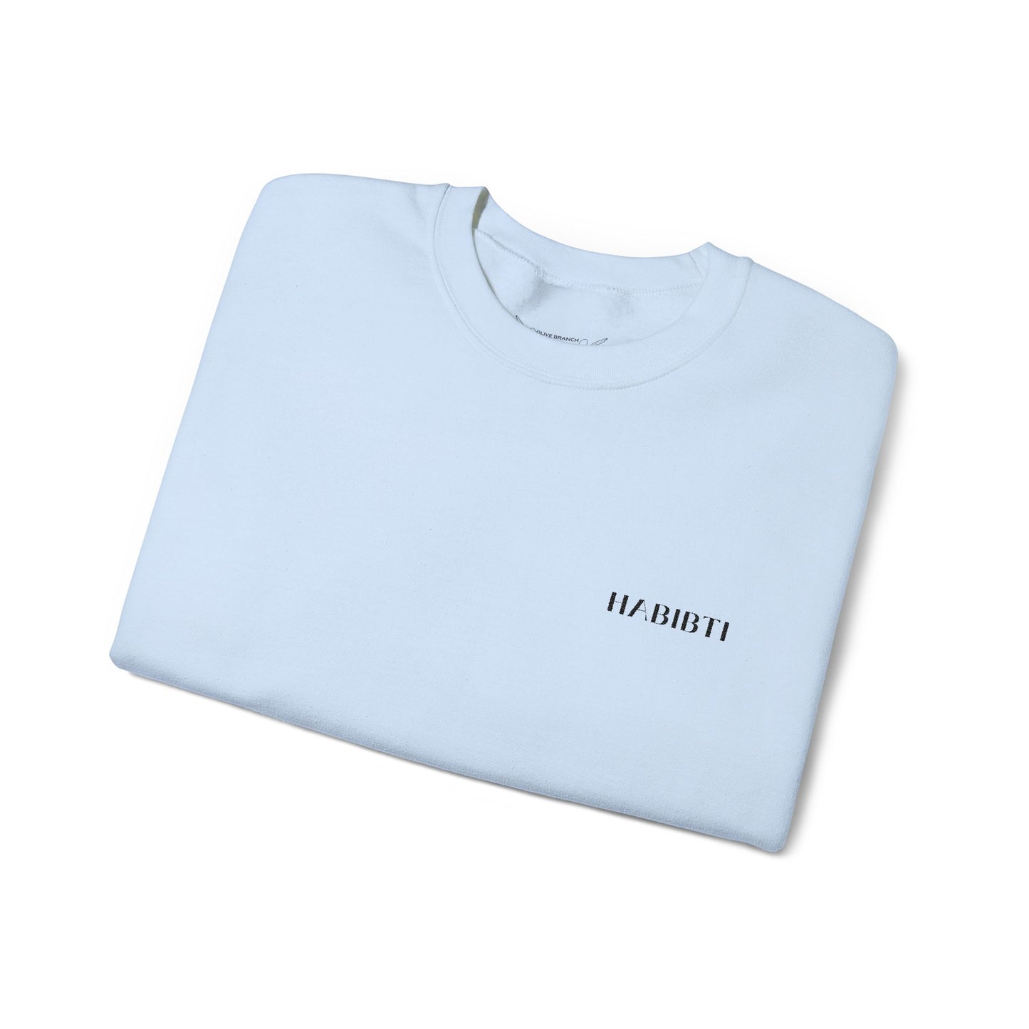 "Habibti" Embroidered Crewneck Sweatshirt