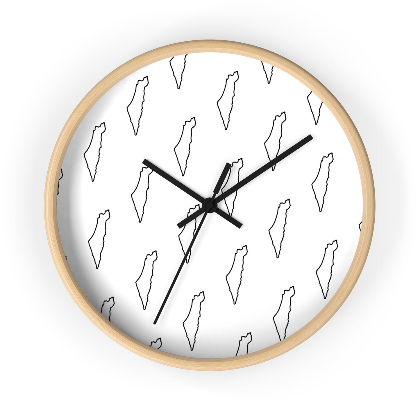Palestine Map Wall Clock