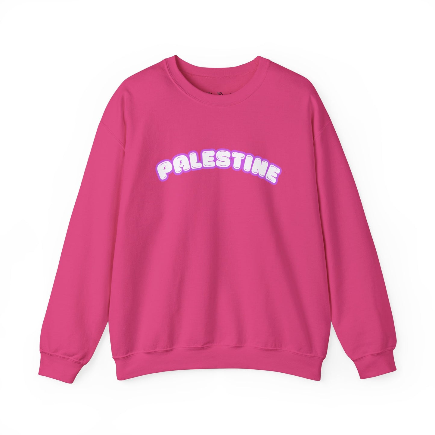 Palestine - Pink - Gildan Unisex Heavy Blend™ Crewneck Sweatshirt