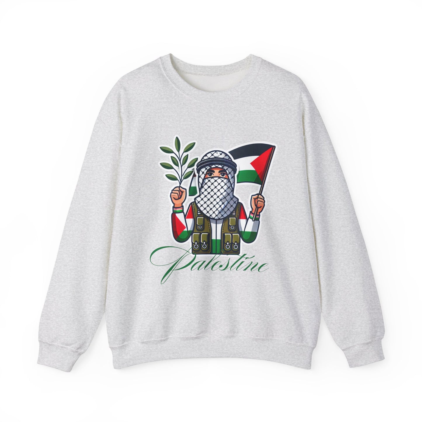 Resist Cotton Crew Neck | Cartoon-Style Sweatshirt