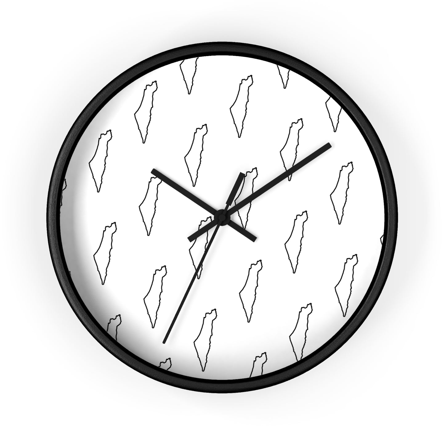 Palestine Map Wall Clock