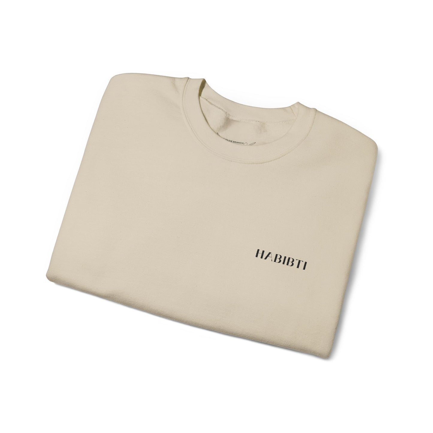 "Habibti" Embroidered Crewneck Sweatshirt