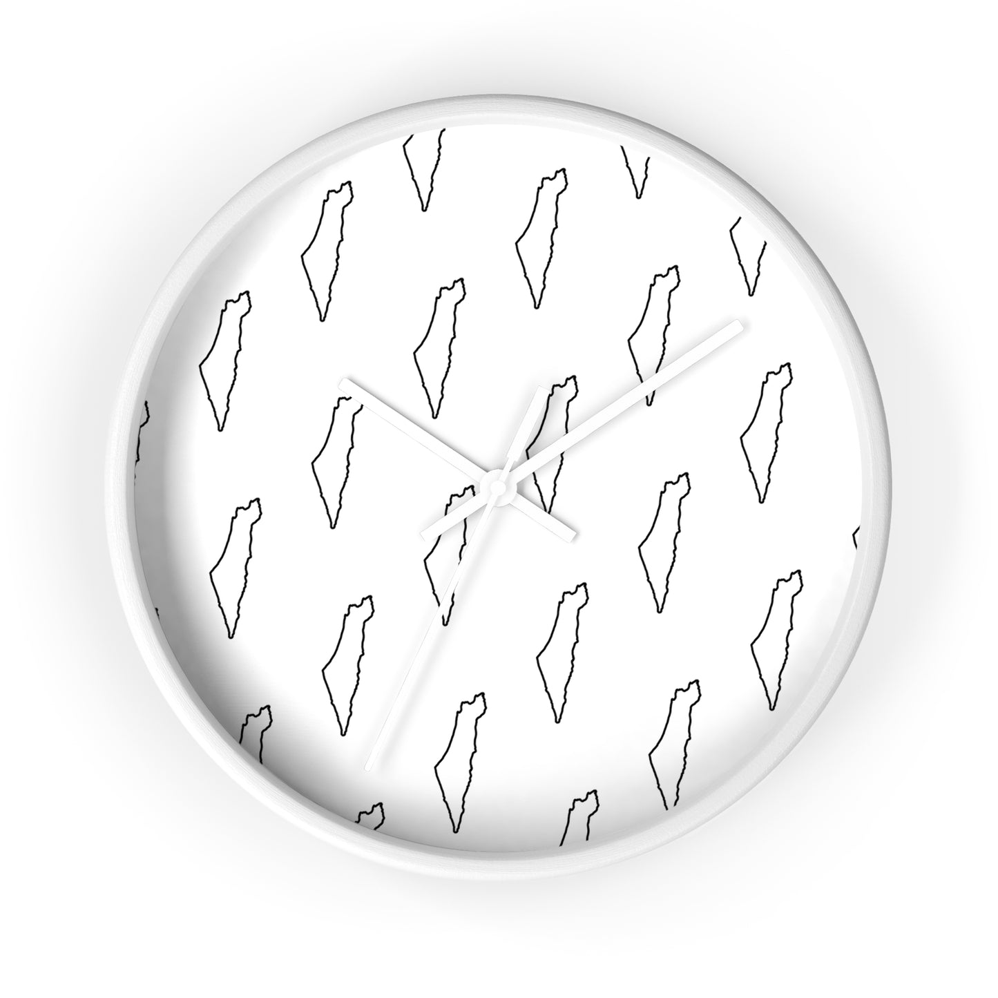 Palestine Map Wall Clock