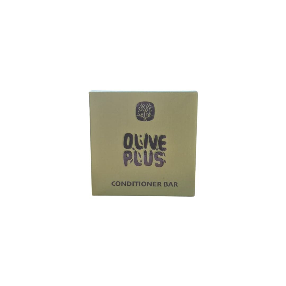 Olive Plus natural conditioner soap bar COSMOS certified with botanical conditioners and virgin olive oil handmade in Palestine