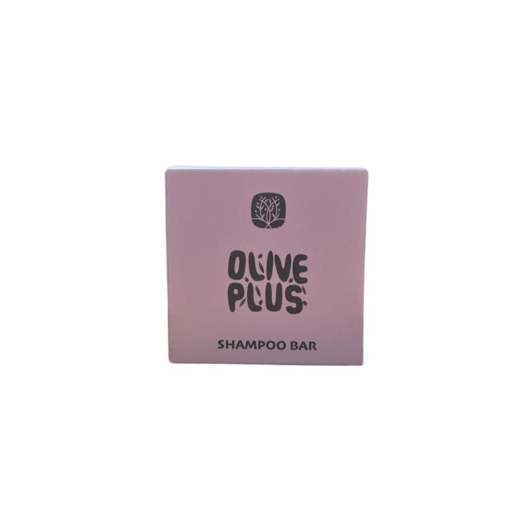 Olive Plus sulfate-free shampoo soap bar with virgin olive oil and shea butter handmade in Palestine for healthy hair