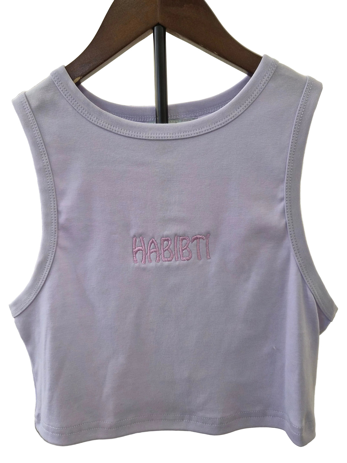 Habibti Crop Tank - Embroidered