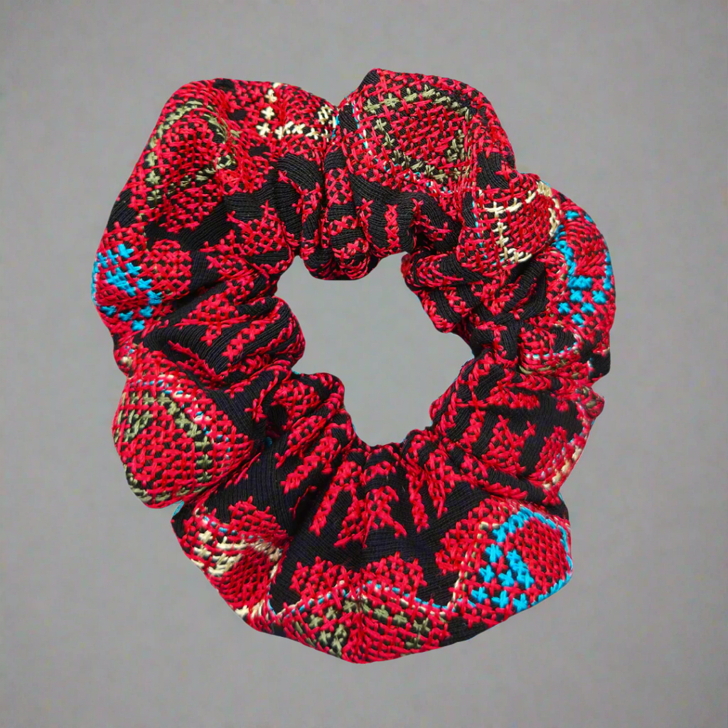 Handmade Tatreez Scrunchie - Multicolor