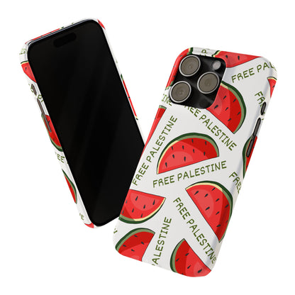 Free Palestine - Watermelon Collection - Slim Phone Case