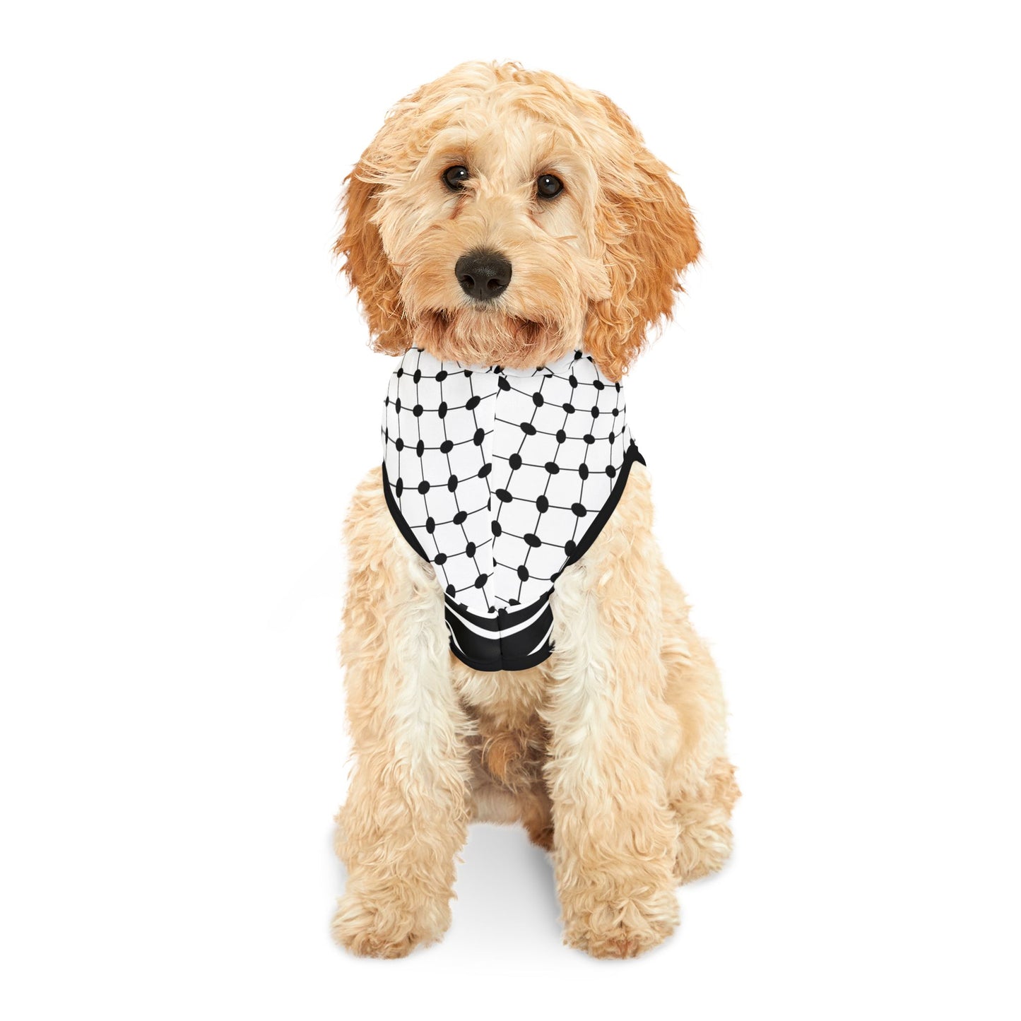 Pet Hoodie - Palestine Keffiyah Print