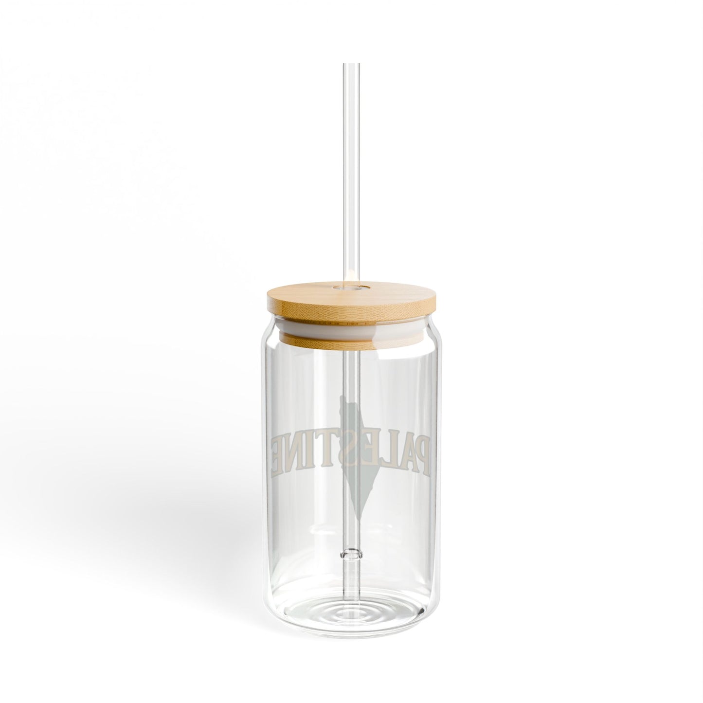 Palestine Sipper Glass, 16oz - Eco-Friendly Straw Cup