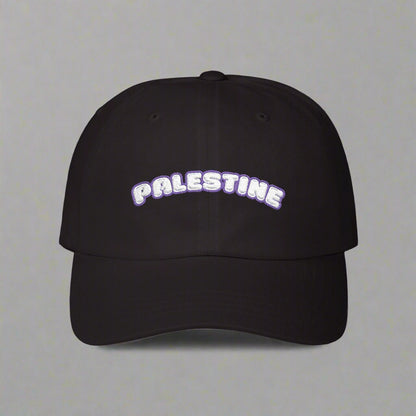 Palestine Hat - Purple and White Embroidery