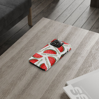 Free Palestine - Watermelon Collection - Slim Phone Case