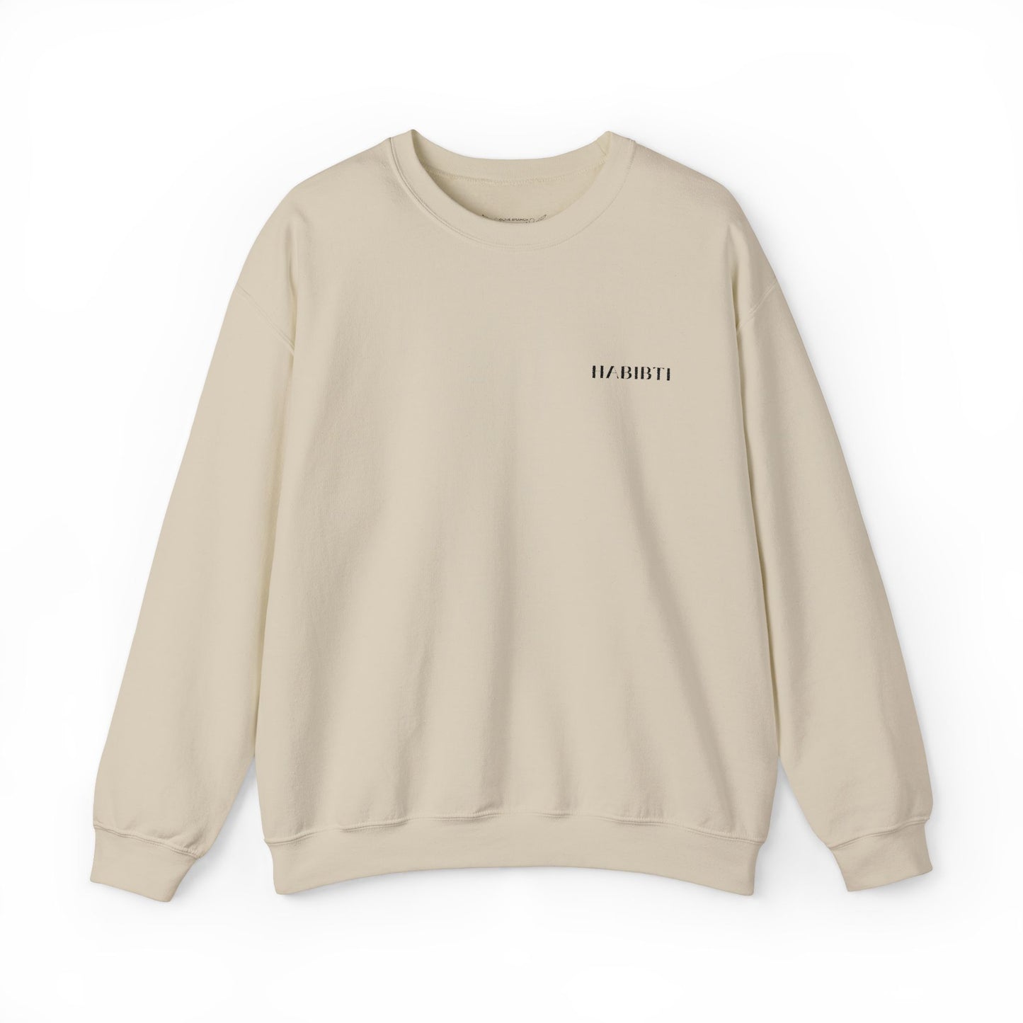 "Habibti" Embroidered Crewneck Sweatshirt