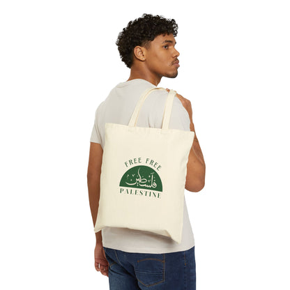 Canvas Tote Bag - Free Palestine Design