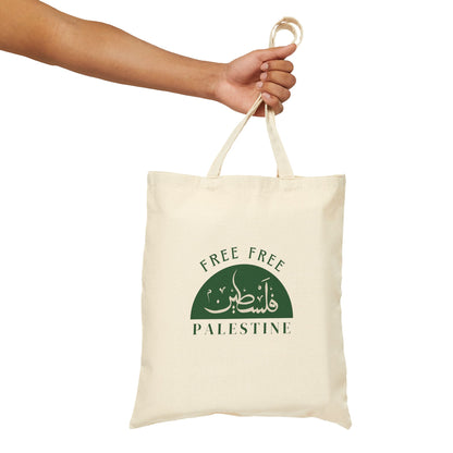 Canvas Tote Bag - Free Palestine Design