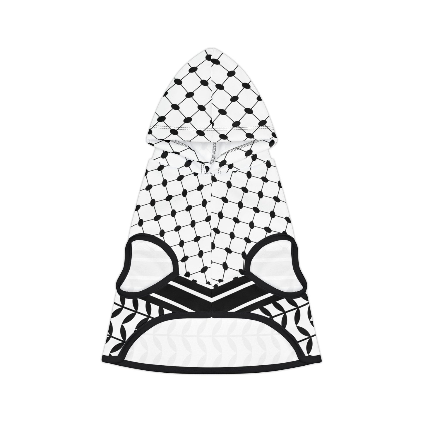 Pet Hoodie - Palestine Keffiyah Print