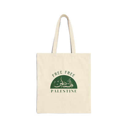 Canvas Tote Bag - Free Palestine Design