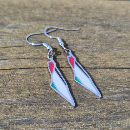 Palestine Map Earrings – 18K Gold Plated or Silver Stainless Steel Jewelry