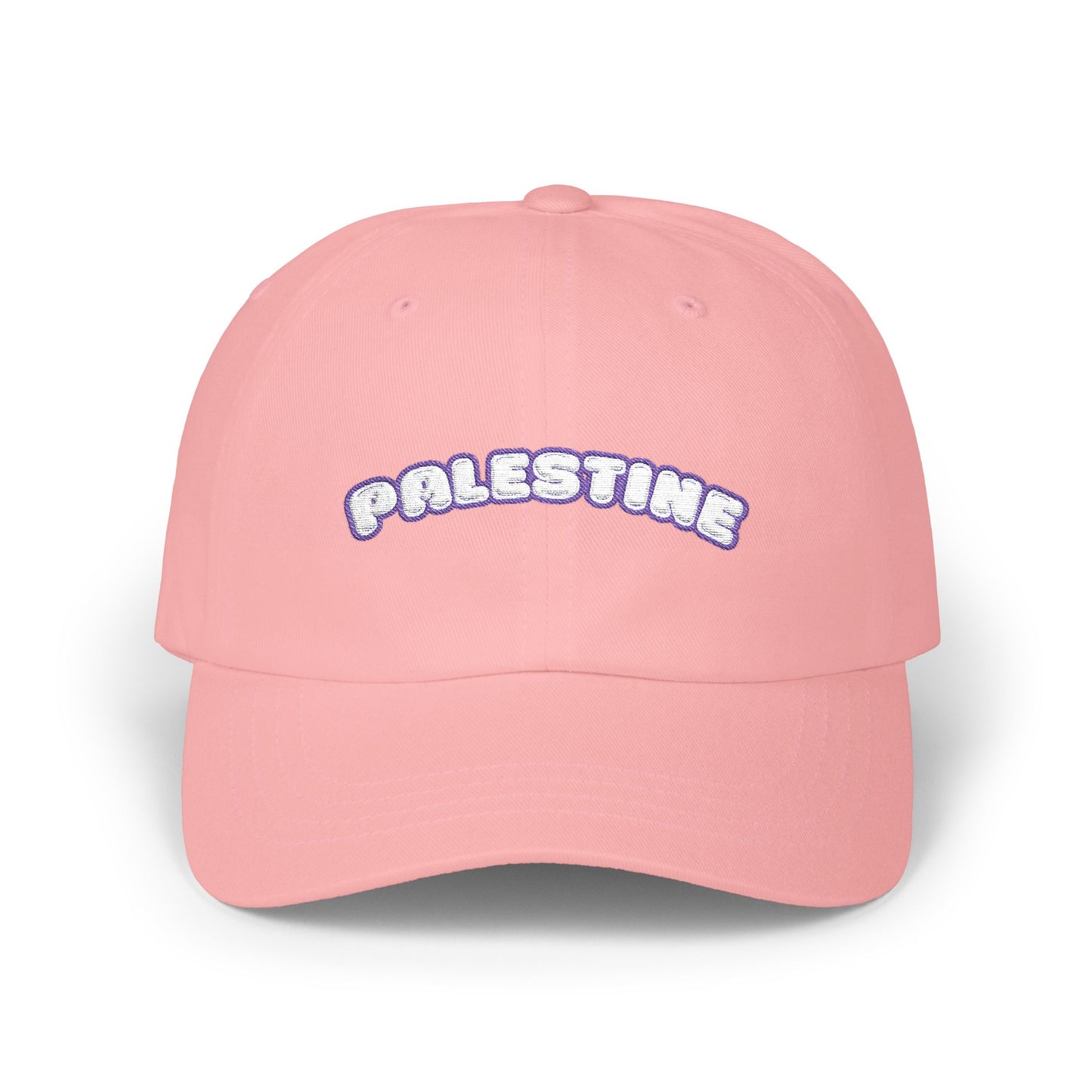 Palestine Hat - Purple and White Embroidery