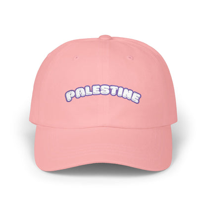 Palestine Hat - Purple and White Embroidery