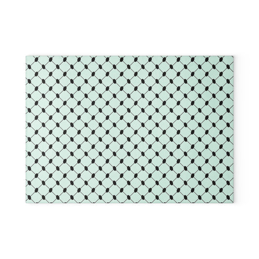 Glass Cutting Board - Keffiyah print
