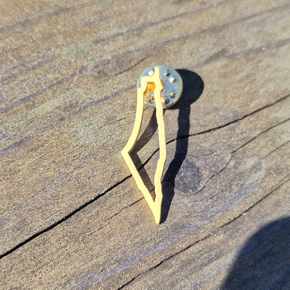 Gold palestine map outline on wooden background