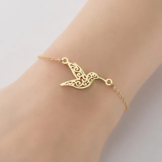 Humming Bird Bracelet - Gold or Silver