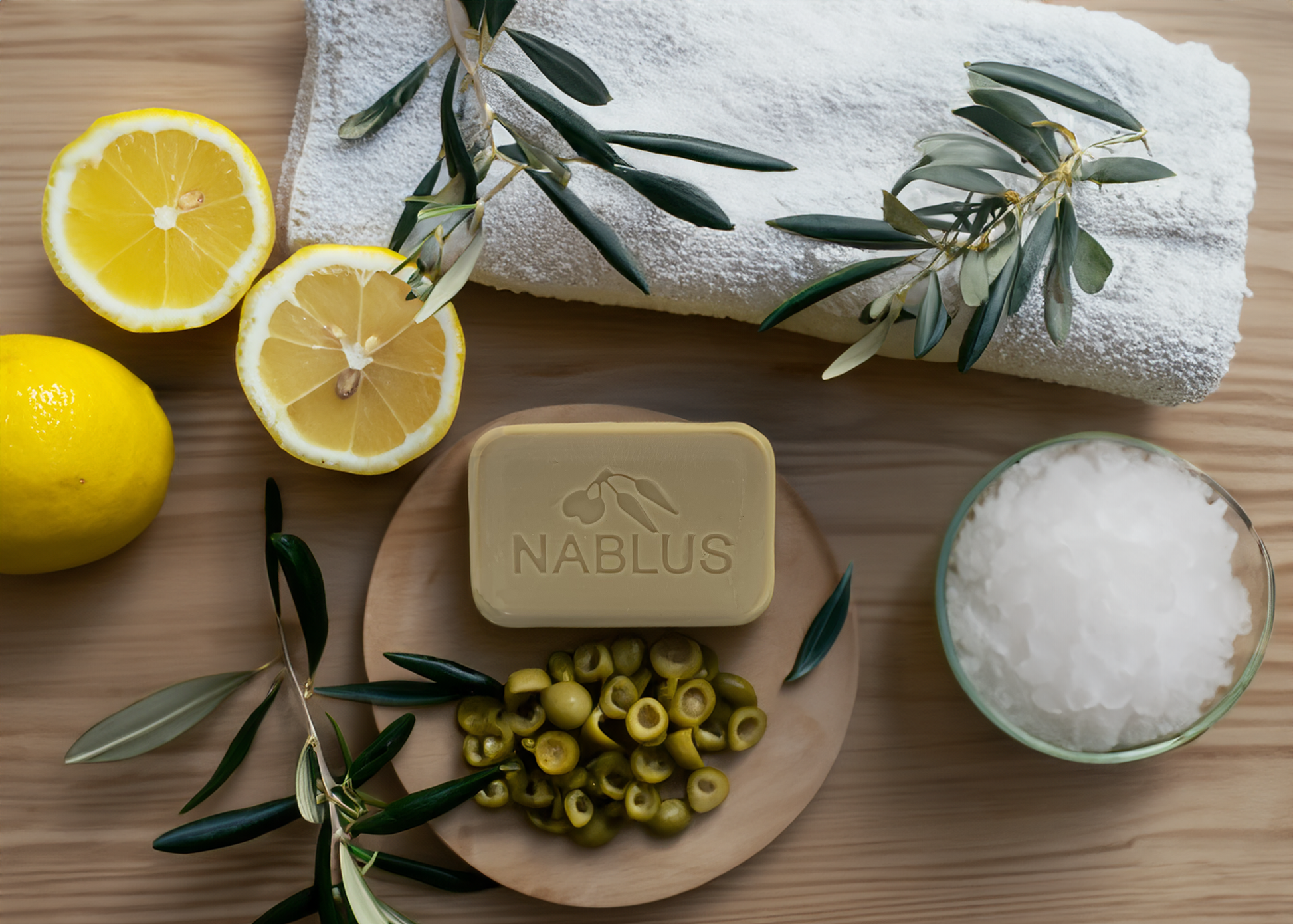 lemon soap  Nablus Soap Company skin care virgin olive oil pure organic