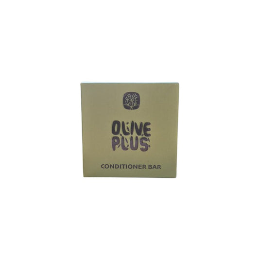 Olive Plus natural conditioner soap bar COSMOS certified with botanical conditioners and virgin olive oil handmade in Palestine