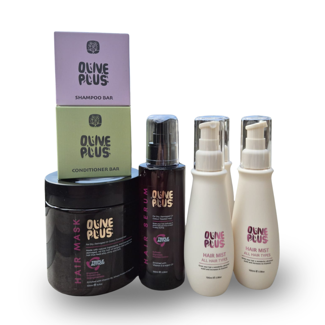 Olive Plus Complete Hair Care Set – 5‑Piece Routine