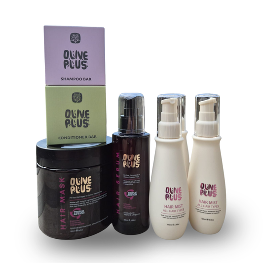 Olive Plus Complete Hair Care Set – 5‑Piece Routine