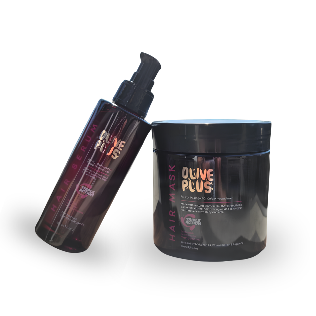 Olive Plus Hair Repair Duo (Serum + Mask)