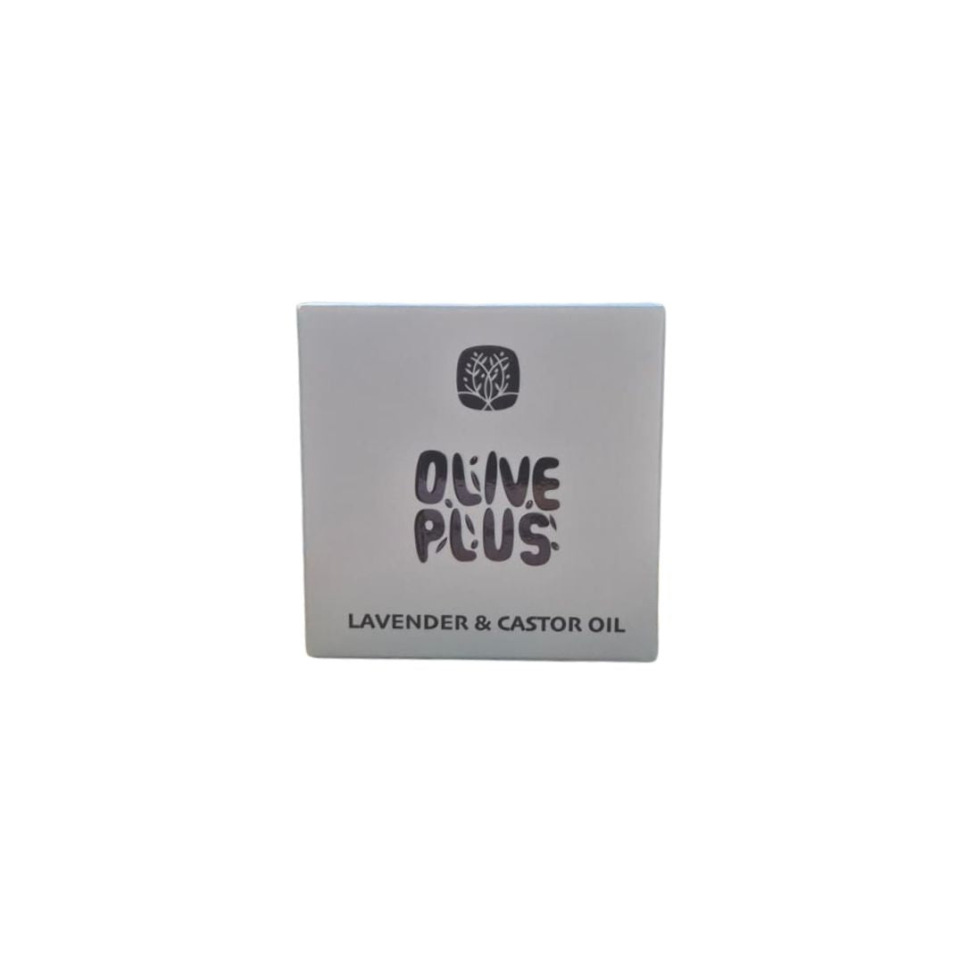 Olive Plus Lavender and Castor Oil calming moisturizing soap bar with pure lavender essential oil handmade in Palestine 100g