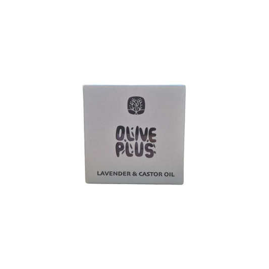 Olive Plus Lavender and Castor Oil calming moisturizing soap bar with pure lavender essential oil handmade in Palestine 100g