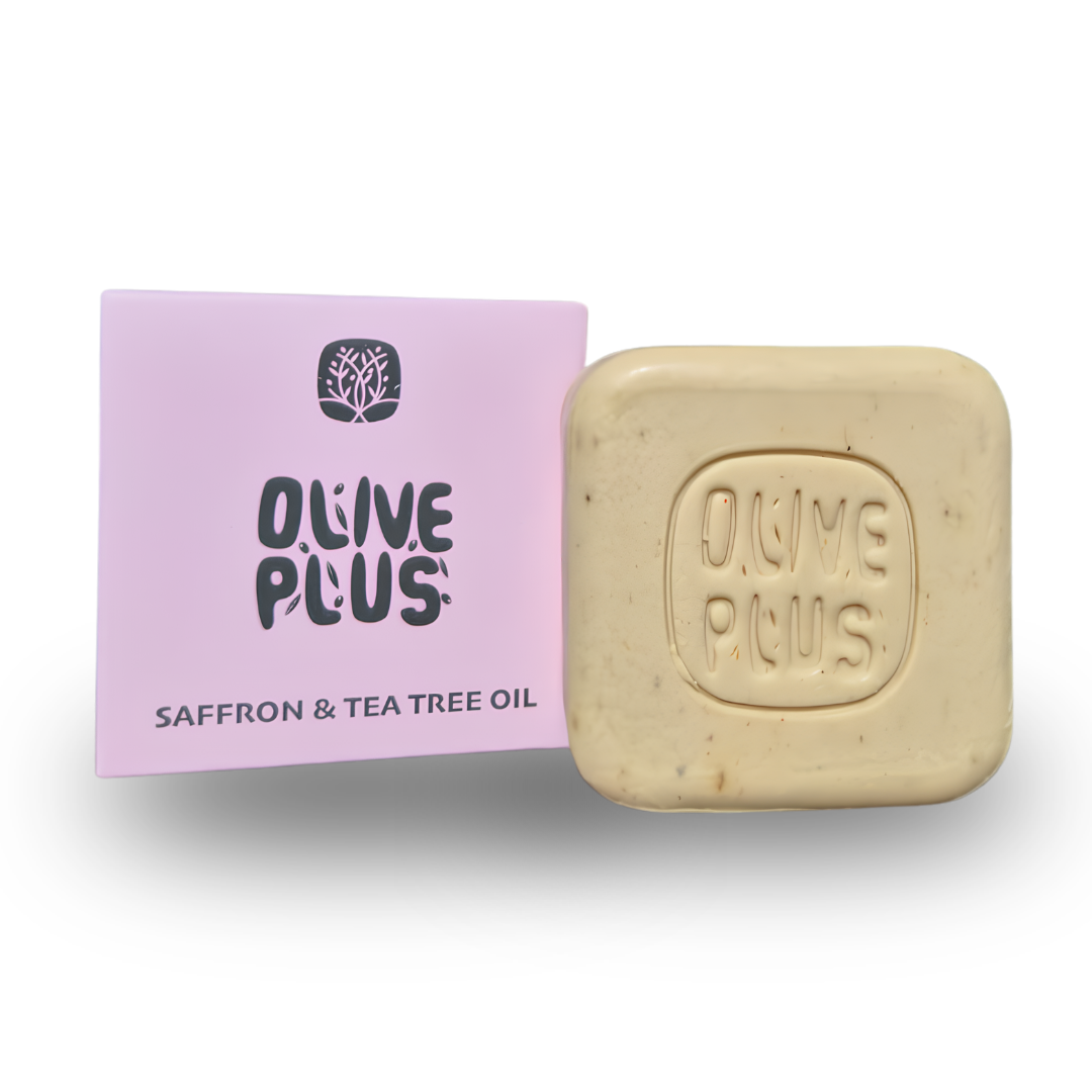 Olive Plus Bar Soap – Saffron & Tea Tree Oil