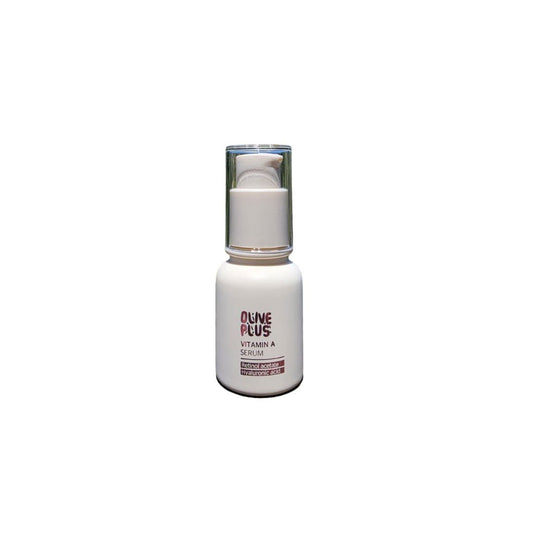 Olive Plus Vitamin A retinol face serum with niacinamide and hyaluronic acid for nighttime skin renewal handcrafted in Palestine